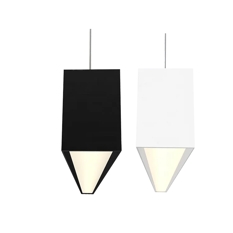 Modern design CCT selected  and  direct indirect lighting linkable pendant LED Linear light with prismatic diffuser UGR19