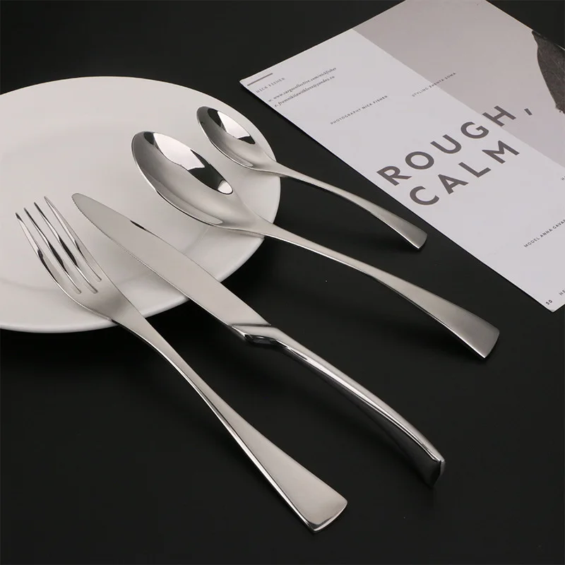 
KAYA Mirror Polish Full Stainless Steel Silver Cutlery Set 