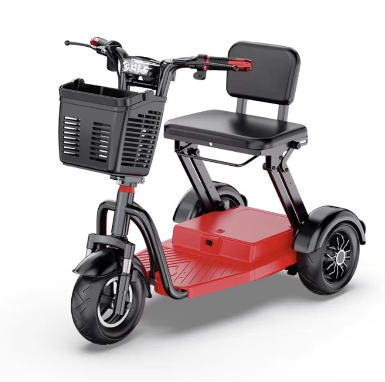 folding electric tricycle Easy To Operate Three Wheel Electric Cargo Tricycle  Three Wheel Car Hot Wheels Tricycle