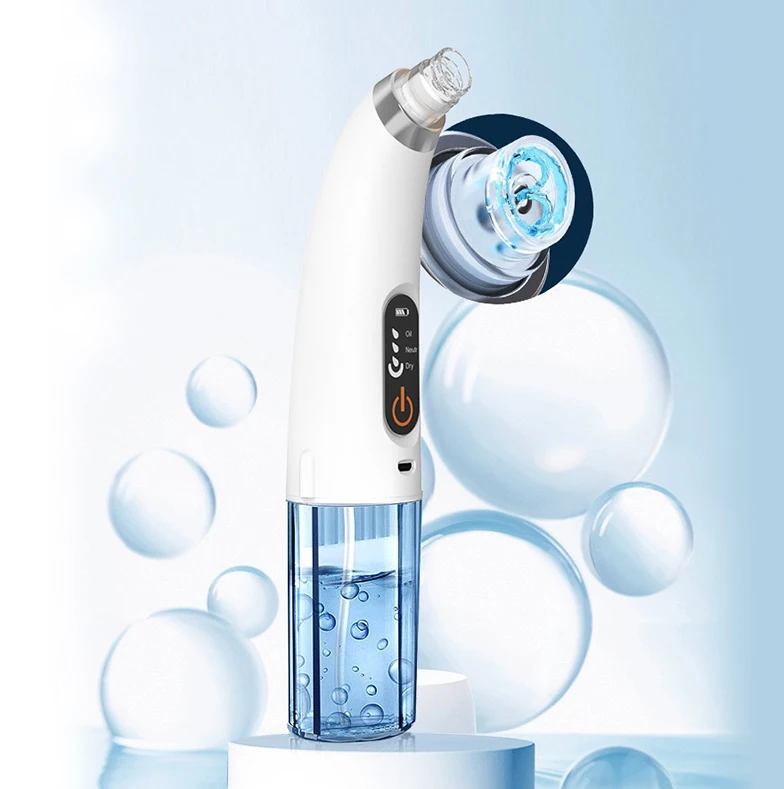 2023 Hot Electric Pimple Removal Suction Extractor Tool Kit Heated Vacuum Blackhead Remover Face Pore Cleaner