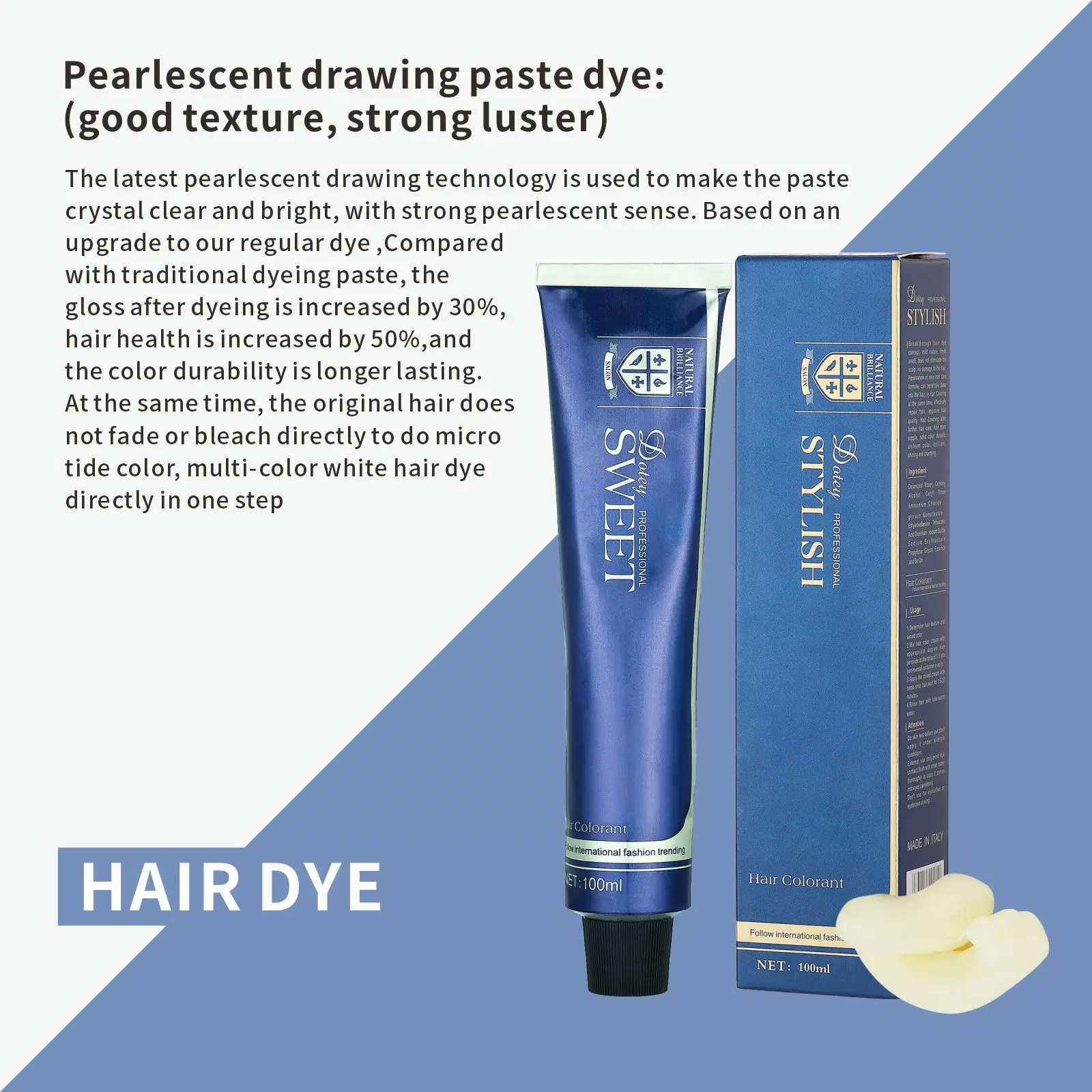 Wholesales Price Permanent Hair Color Dye Cream 100ml Hair Dye Color Cream For Professional Salon
