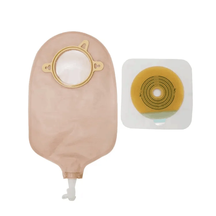 Chinese Price Urostomy Bag Sterile Medical Disposable 15-70mm With Open Closed Stoma Colostomy Bag For Homecare Adult and Kids