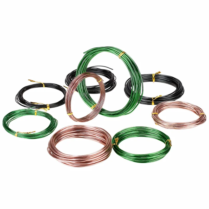 Wholesale 1mm-5mm Anodized Aluminum Craft Wire Light Copper Color Aluminium Wire For Jewellery Making