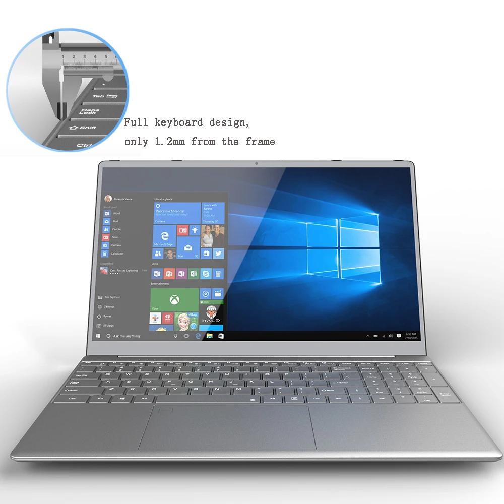 15.6inch  FHD IPS Display with Intel Core i5-8279u Processo (up to 4.1 GHz) 16GB DDR4 RAM,512GB SSD Metal Laptop, Win10 Notebook