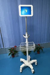 Movable Hospital Tablet Trolley 9.7 inch,10.2 inch,12.9inch 360 degrees of adjustment Medical ipad Medical Cart