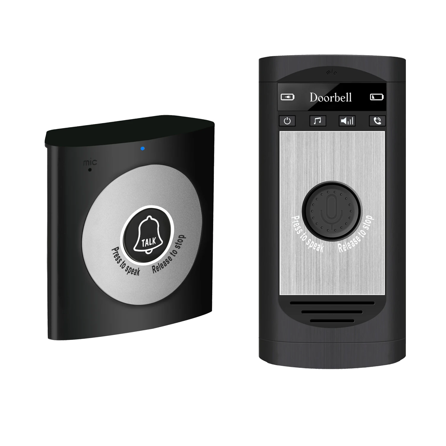 Simple Wireless Low Power Voice Intercom Doorbell Two-way Conversation Intercom Kit Home Doorbell
