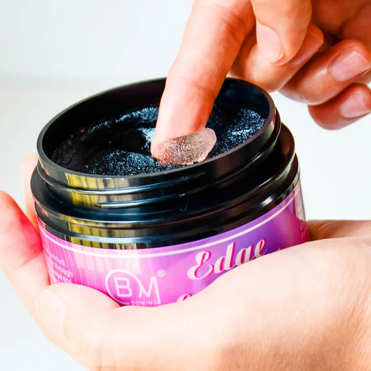 own brand hair edge control gel private label styling gel wholesale firm hold edge control pomade shine n jam