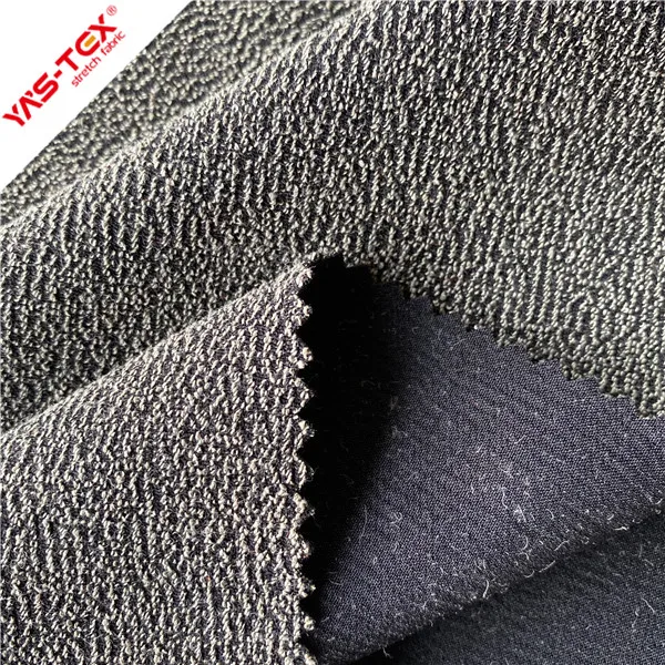 Jacket Fashion Wear Resist Garments 280gsm 76% Nylon 20% Aramid Fiber 4%Spandex  Nylon Knitted  Stretch Spandex Costume Fabric