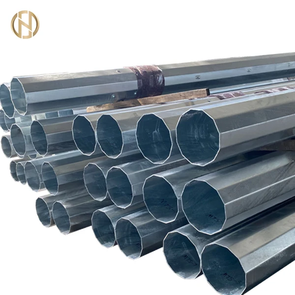 For Street Light Steel Tubular Swaged Poles