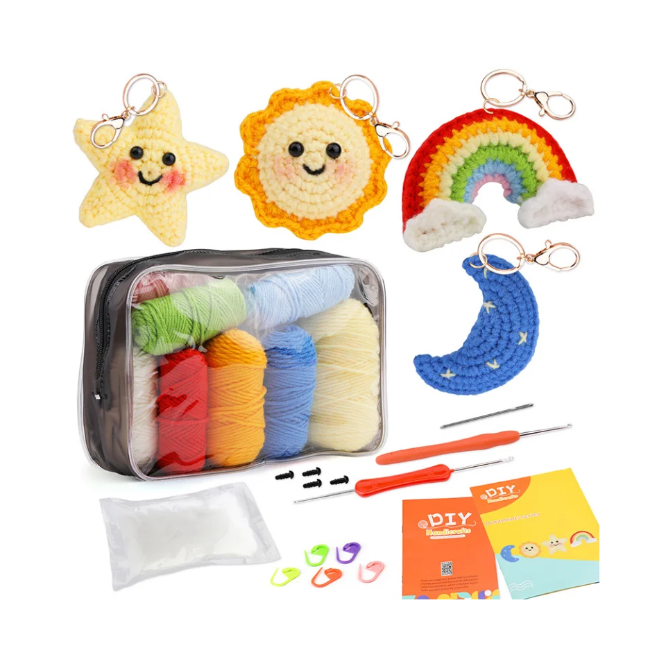 Crochet Kits for Adults and Kids DIY Knitting Supplies Crochet Kit for Beginners with Step-by-Step Video Tutoria Knitting Doll