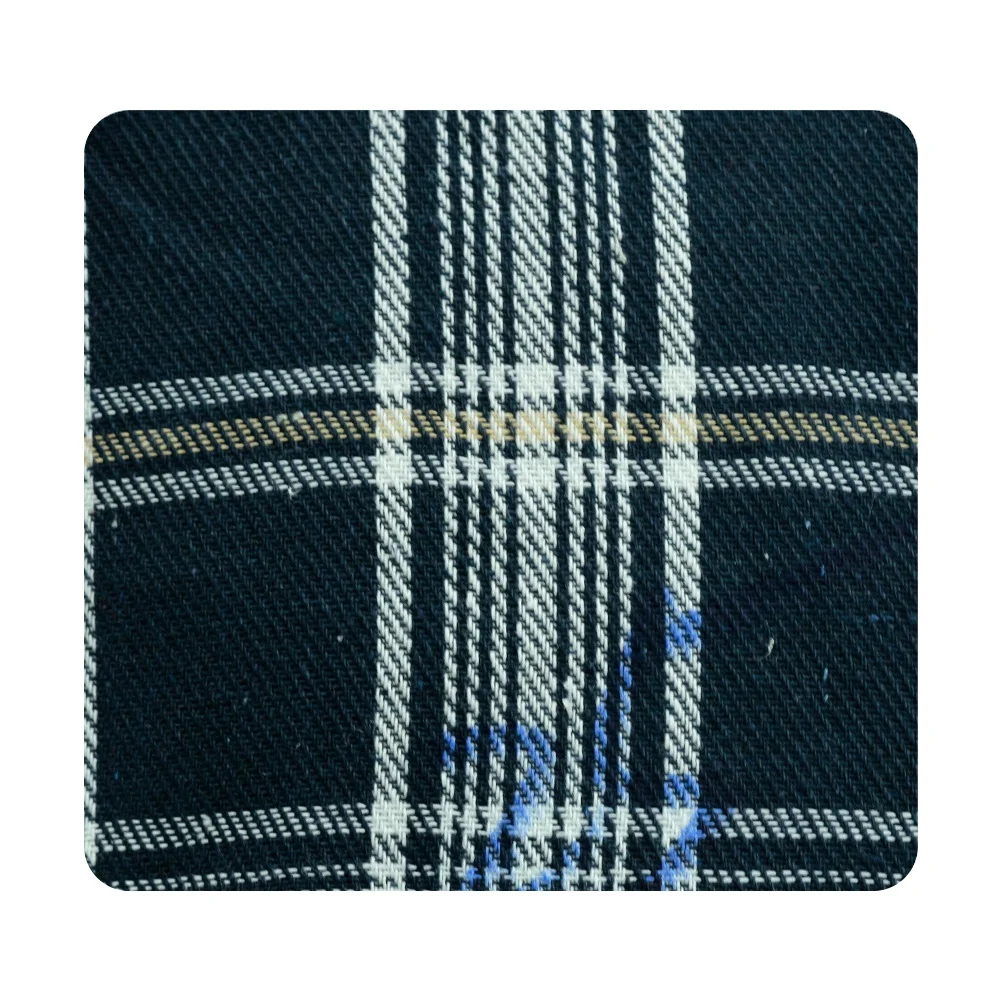 
100% cotton gingham tartan check plaid yarn dyed fabric for garment shirt 