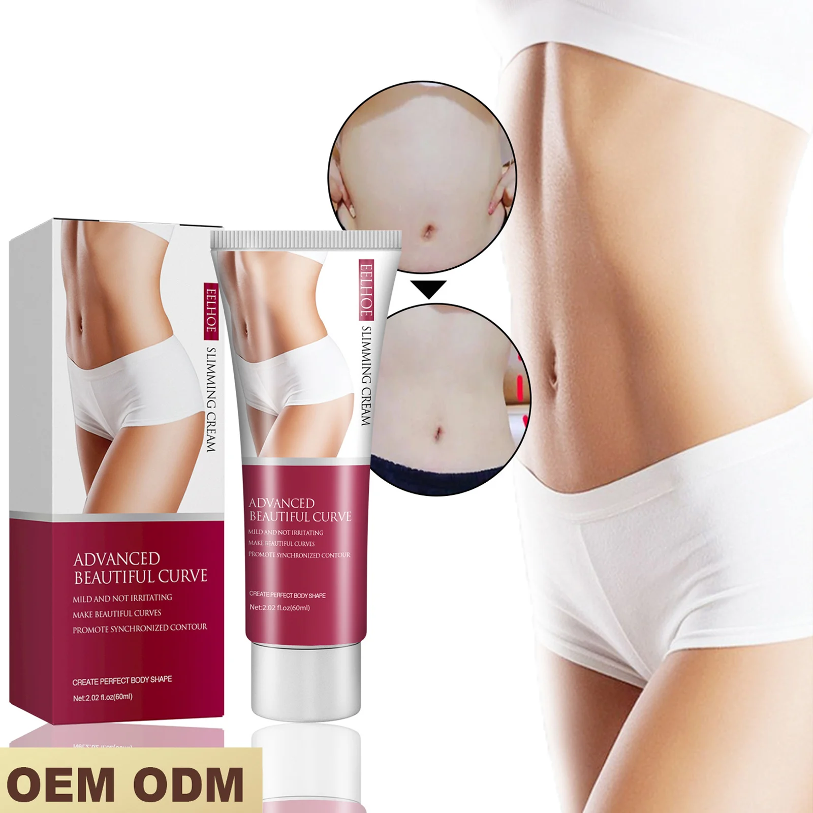 New Weightloss Body Slimming Cream Fat Burning Anti Cellulite Cream Flat Tummy Hot Slimming Gel for Body Shaping