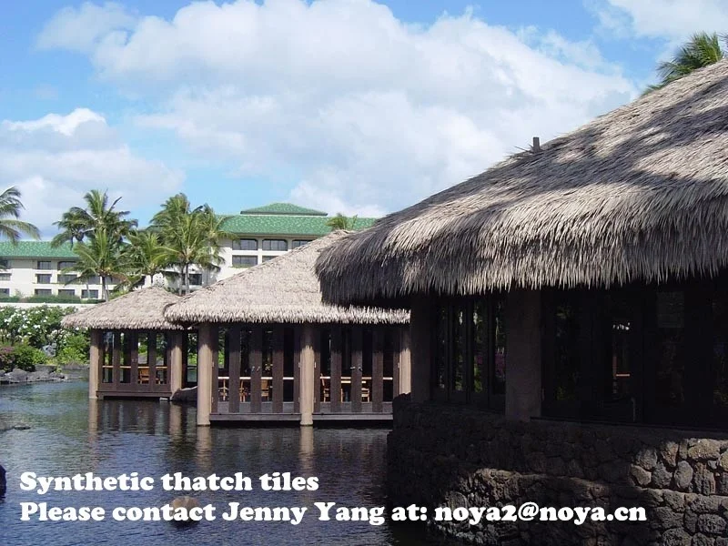 
Practical and durable plastic thatch roof 