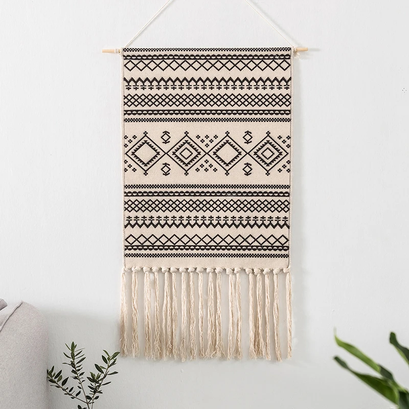 
Colorful Hanging Handicrafts woven tapestry blanket Travel Mat for Room Decor 