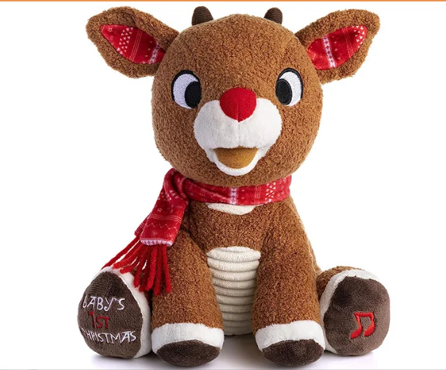 Popular plush toy factory custom-made small batch amazon holiday gift doll Elk Doll