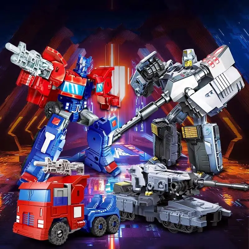 Toy Hot Sale Transformable Deformation Robot Toys Distortion Inertial Sliding Car Change Shape Robot Trans Robot Toy Car