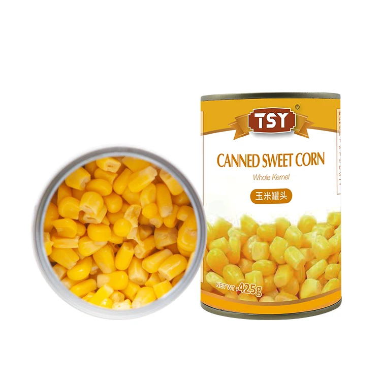 High Quality Natural Canned Corn Food Vegetables Yellow Sweet Corn Canned