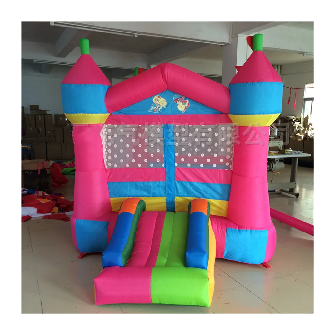 Small backyard outdoor bouncy castle small trampoline jumping air cushion