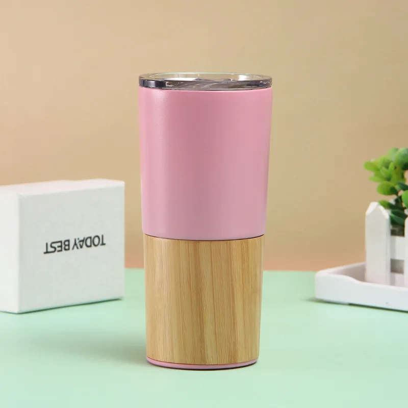 Mikenda wholesale high quality stainless steel bamboo coffee mug new products travel mug stainless steel