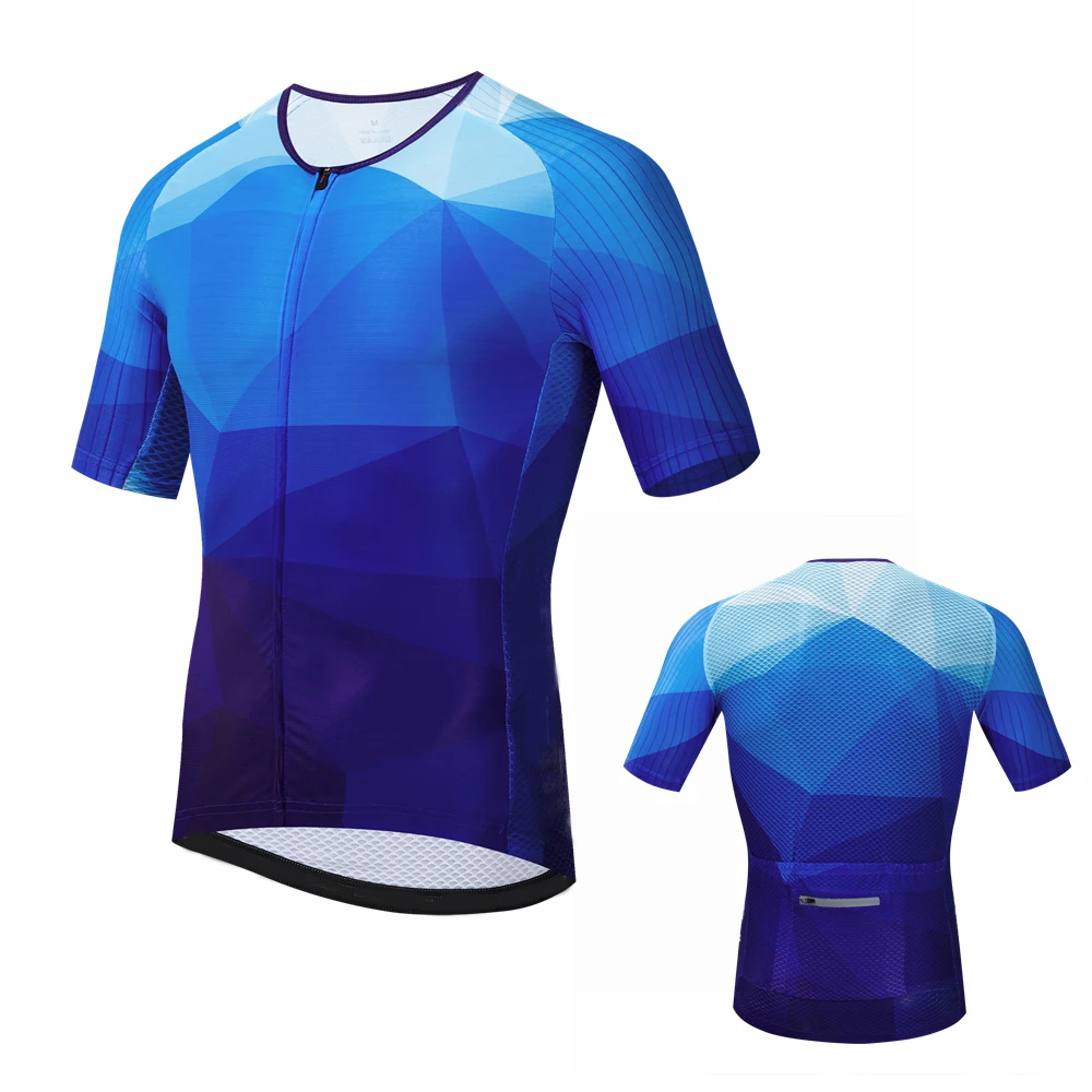2022 Cycling Wear Bike Team Summer Short Sleeve Coolmax Cycling Jersey Plain Cycling Jersey