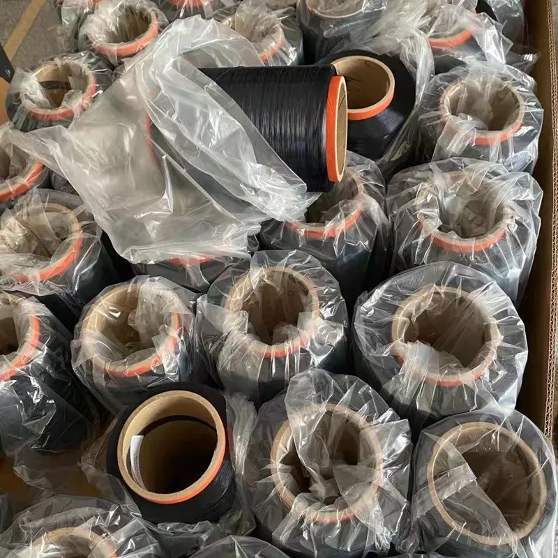 Арамидное пуленепробиваемое волокно, черная 400D пара арамидных нитей, арамидная волоконная пряжа