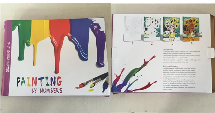 Custom van Gogh Starry Sky Painting by NumbersDIY hand-painted Pauntung by Numberskit for adult beginners home decoration