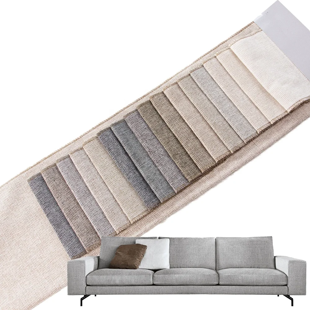 Wholesale good quality LOW MOQ 100% polyester Plain chenille fabric of solid colors chenille upholstery fabric for home textile