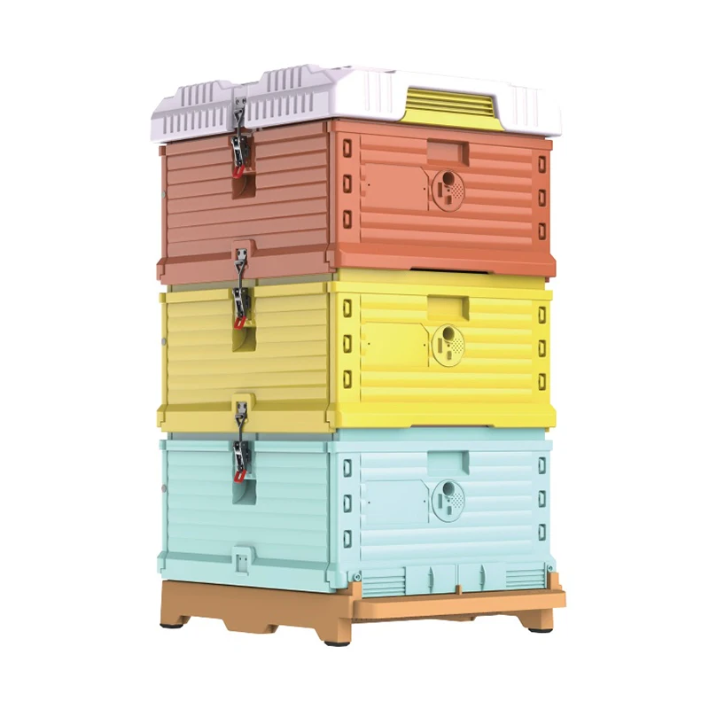 Multi colors bee hive box plastic bottom plastic honey for bee hives