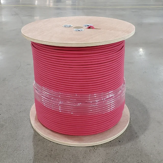 TianJie UL Listed FPLP Plenum 16AWG 2C Solid Bare Copper PVC Insulated Fire Resistance Cable