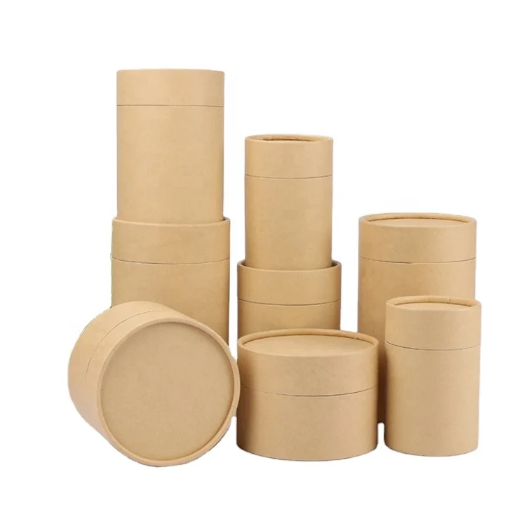 
paper tube manufacturer strong kraft cardboard cylinder box 100% recyclable custom packaging 