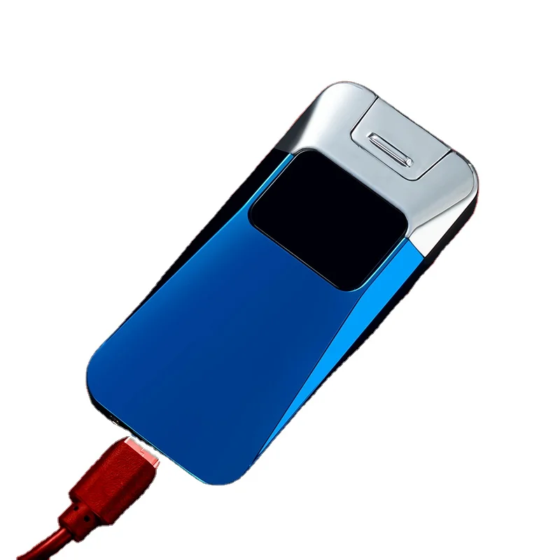 D037 Dual arc  restriction Touch Ignition USB Rechargeable Lighter  tricolor Windproof Double Arc Lighter