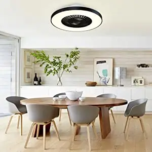 Nordic Bedroom Ceiling Fan Lamp Macaron Electric Fan Restaurant Household Integrated Simple Fan Chandelier