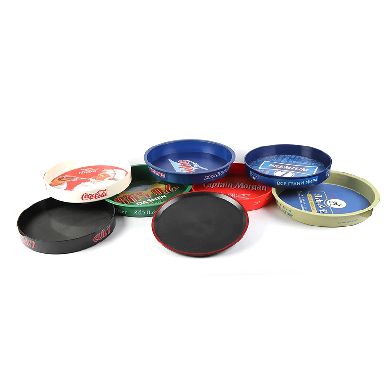 Custom Serving Tray Metal Plastic Metal OEM Brand Beer Tray