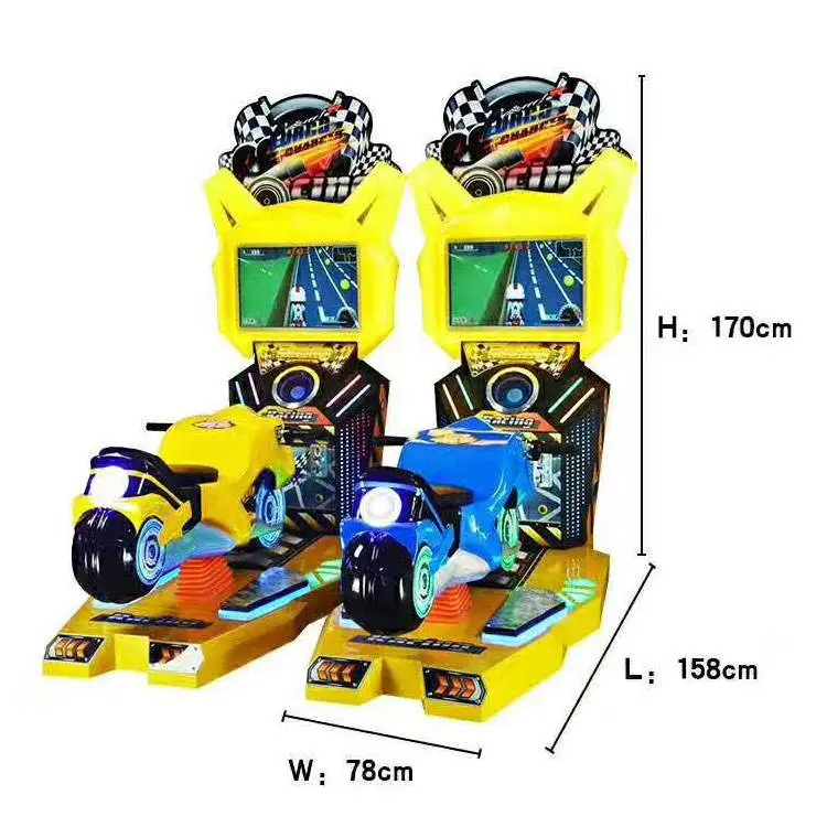 Amusement 3d Simulator Arcade Race Video Game Machine Coin Operated kids crazy super motor driving video motorbike racing games
