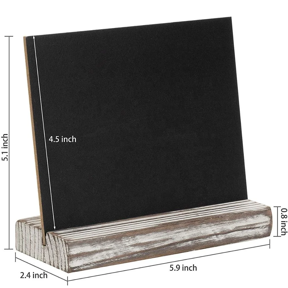 Tabletop set 4 small mini blackboard chalkboard