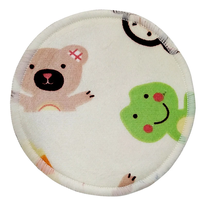 Hot Sale Printing Bamboo PUL Washable Reusable Cloth Breast Pads for Women