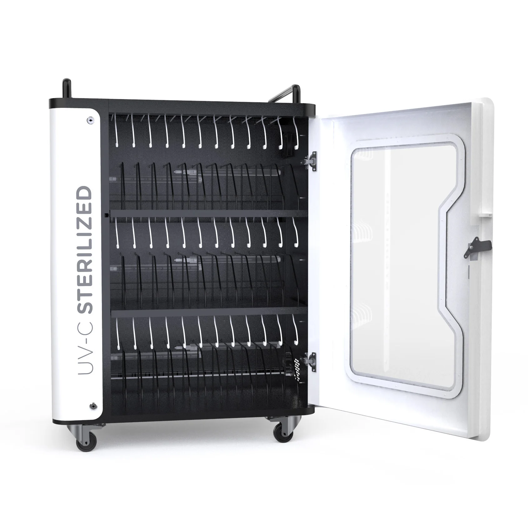 Y2 Power High quality 36 bay charging trolleys with universal AC power outlet Charging cart for laptop notebooks easy to move