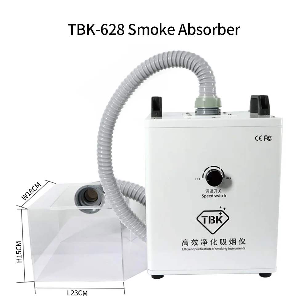 TBK-628 экстрактор сварочного дыма поглотитель машина Газ Жидкость для снятия воздухоочиститель припоя