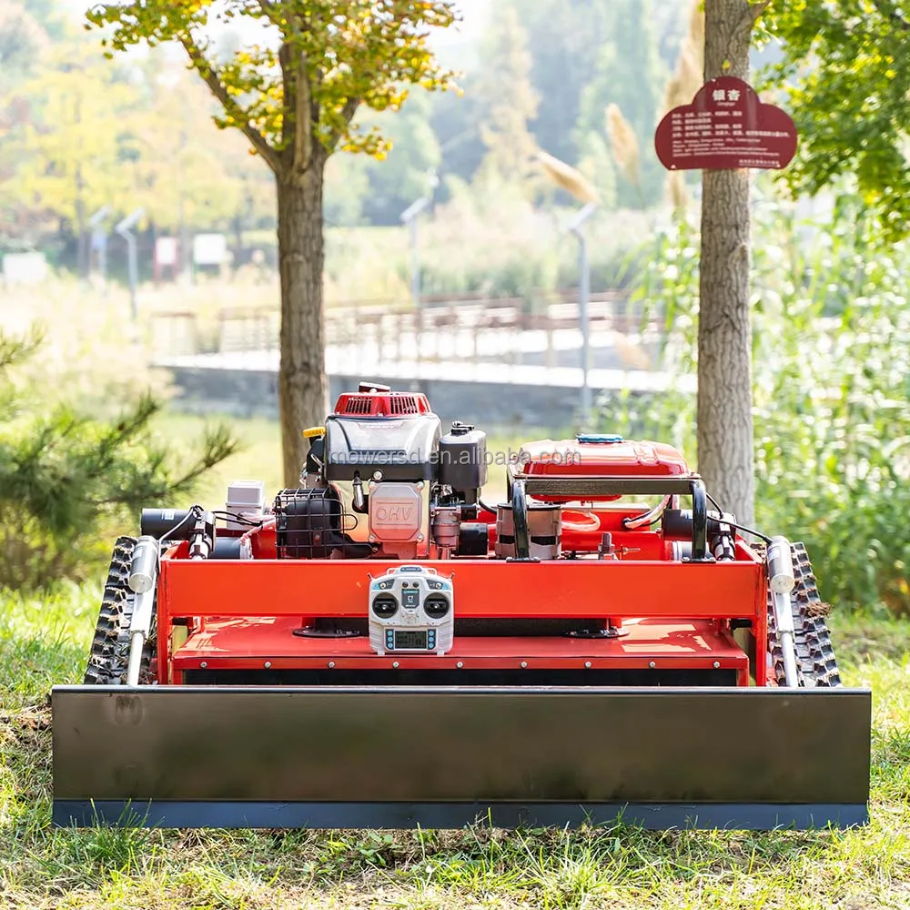 RC Mower Crawler All Terrain Slope Commercial Mowers Professional Radio Controlled Grass Mowing Robotic Machine For Sale