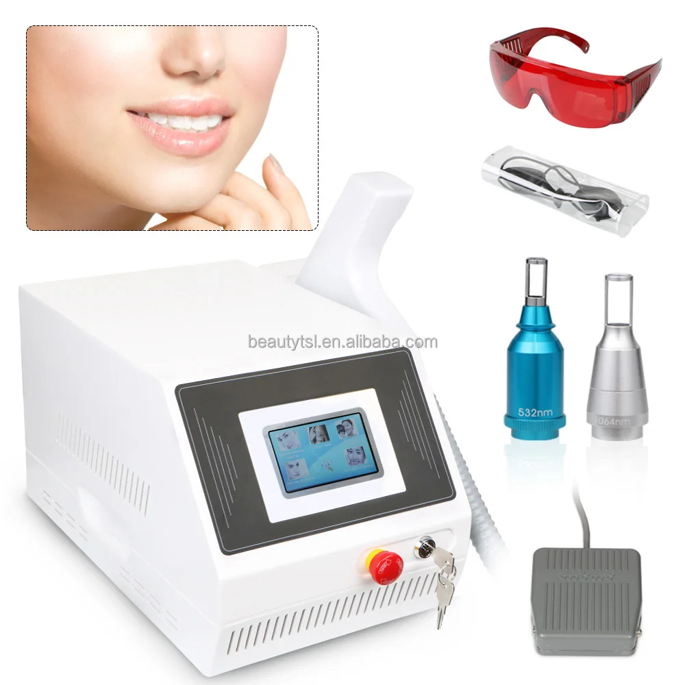 LINGMEI long pulse nd yag laser tattoo removal machine/portable mini nd:yag laser for sale/q switch nd yag laser