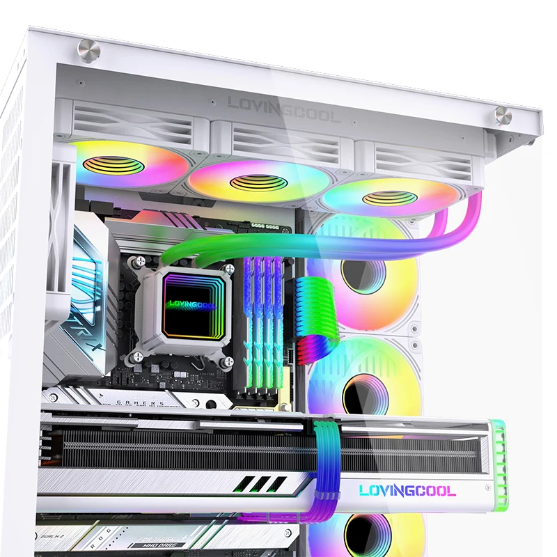 LOVINGCOOL PC CPU Water Cooling Computer Cooler ARGB Liquid Fan Ventilador Radiator For LGA 1150 1151 1155 1200 1366 2011 AM4