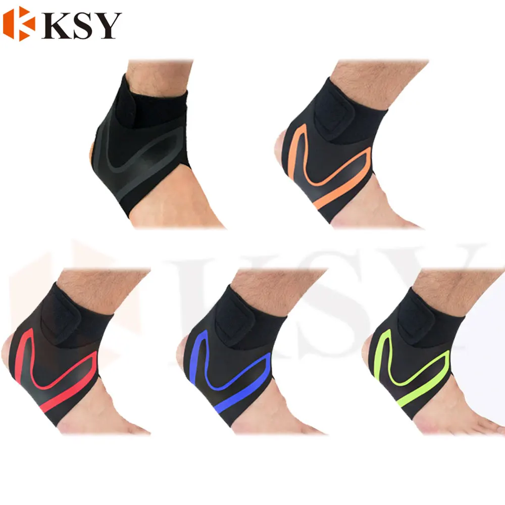 Compression Foot Sleeve Sports Adjustable Ankle Stabilizer Straps Lace Up Ankle Support
