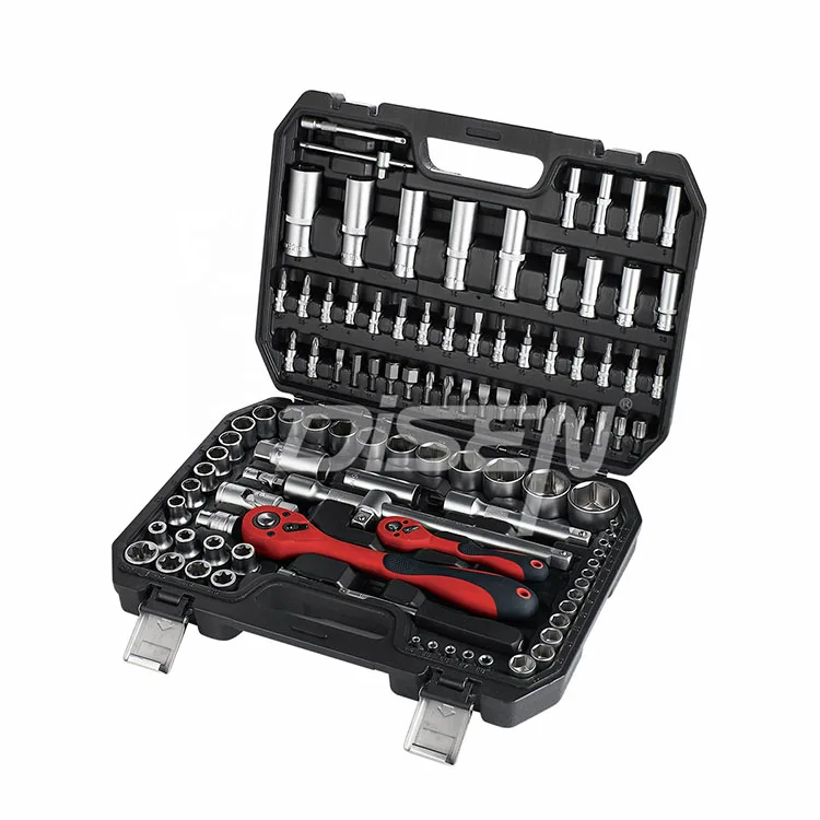 Disen High Quality 108Pcs 108 Items Car Tool Kit Household Tool Socket Ratchet Set