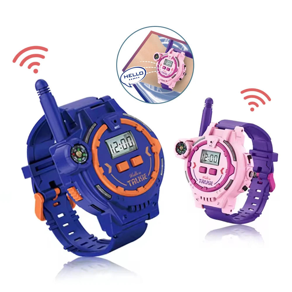 Children Role Play Long Range Plastic Watch Design Toy Radios Walkie-talkie