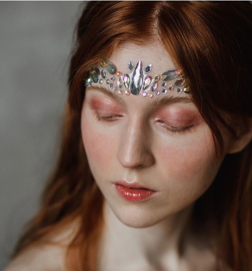Frozen Fashion eyebrow gem Jewels Rhinestone face painting set self adhesive crystal face gem sticker Mermaid makeup Diamonds