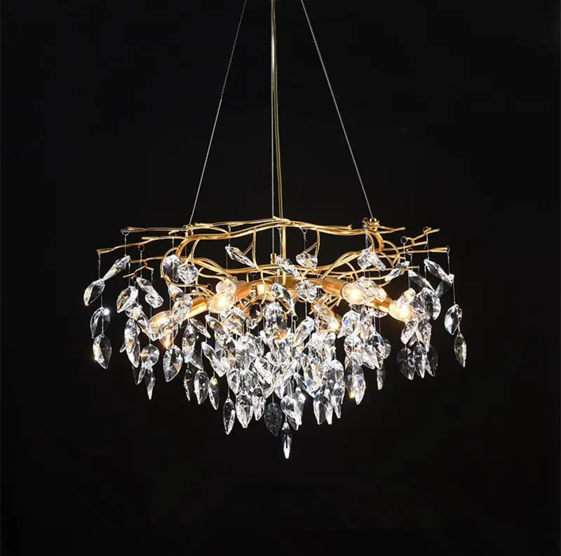 
Bedroom crystal ceiling lights E14 modern crystal ceiling lamp 