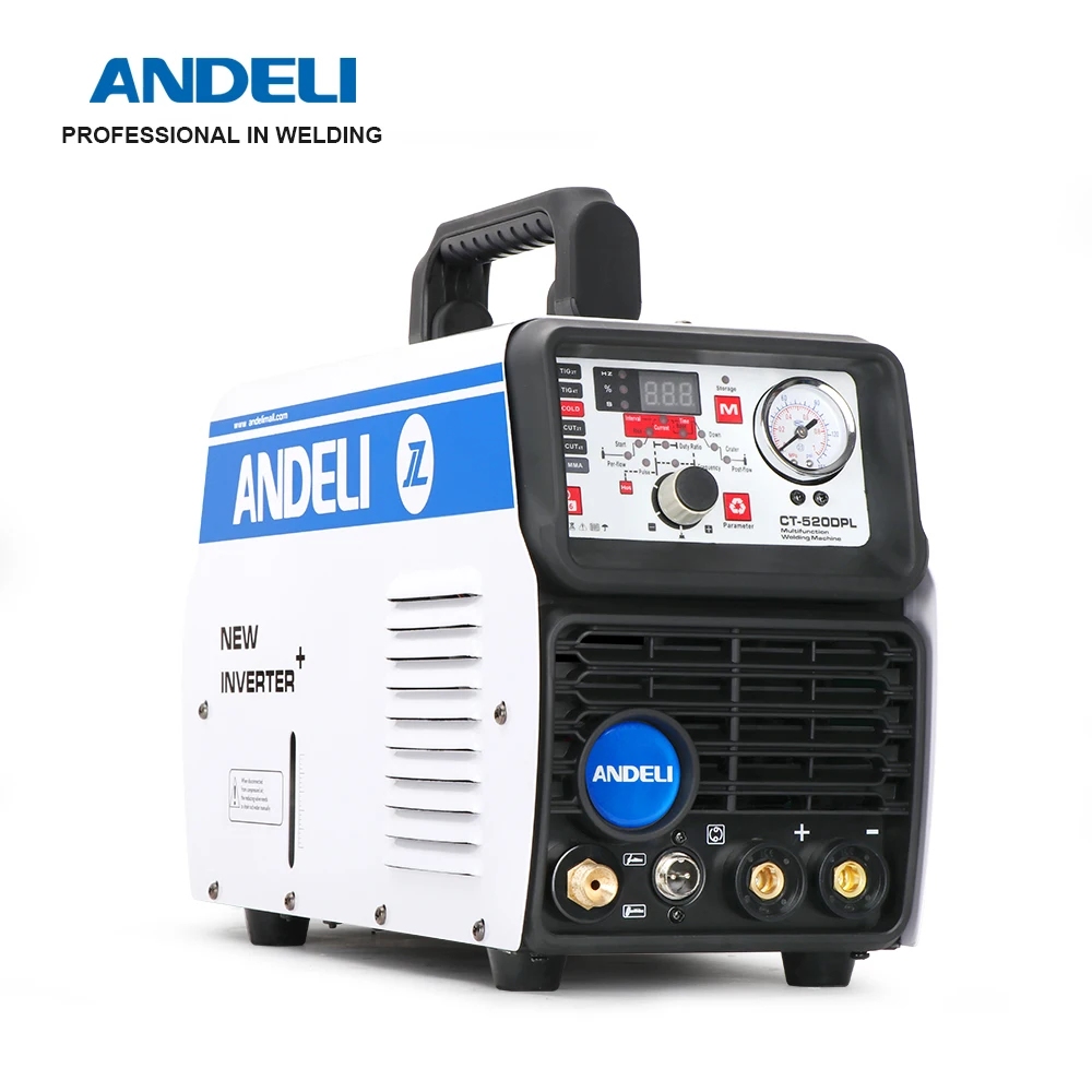 ANDELI Smart Portable Single Phase Multifunctional Welding Machine CT-520DPL 5 in 1 with CUT/MMA/COLD/PULSE/TIG Welding machine