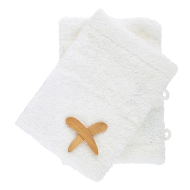100% Cotton Facial Cleansing Exfoliating Mitt