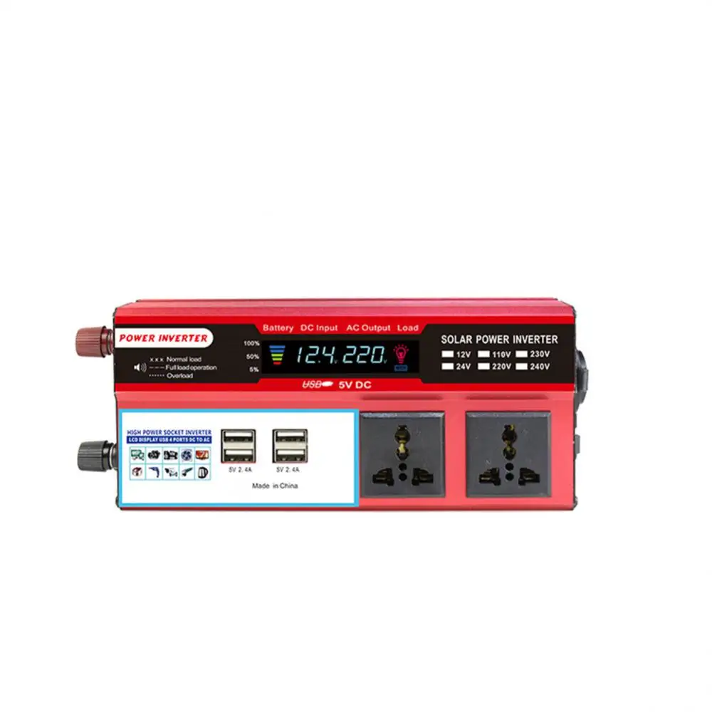 3000W 4000W Modified Sine Wave Solar 12V Power Converter Home DC 12V To 220V 110V Voltage Transformer Adapter Car Inverters