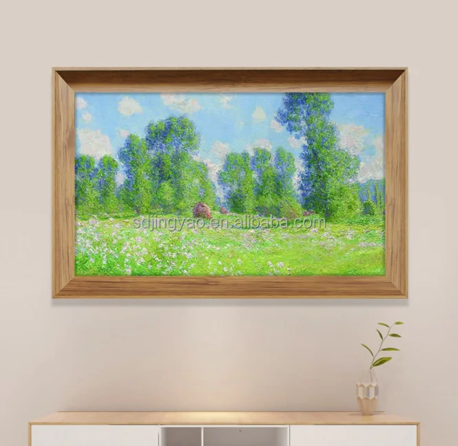 Wooden strip PS large photo frame oil painting outer frame strip European decorative frame